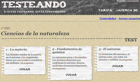 Testeando -Trivial de Ciencias